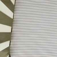 Crib Sheet | Almond Stripe