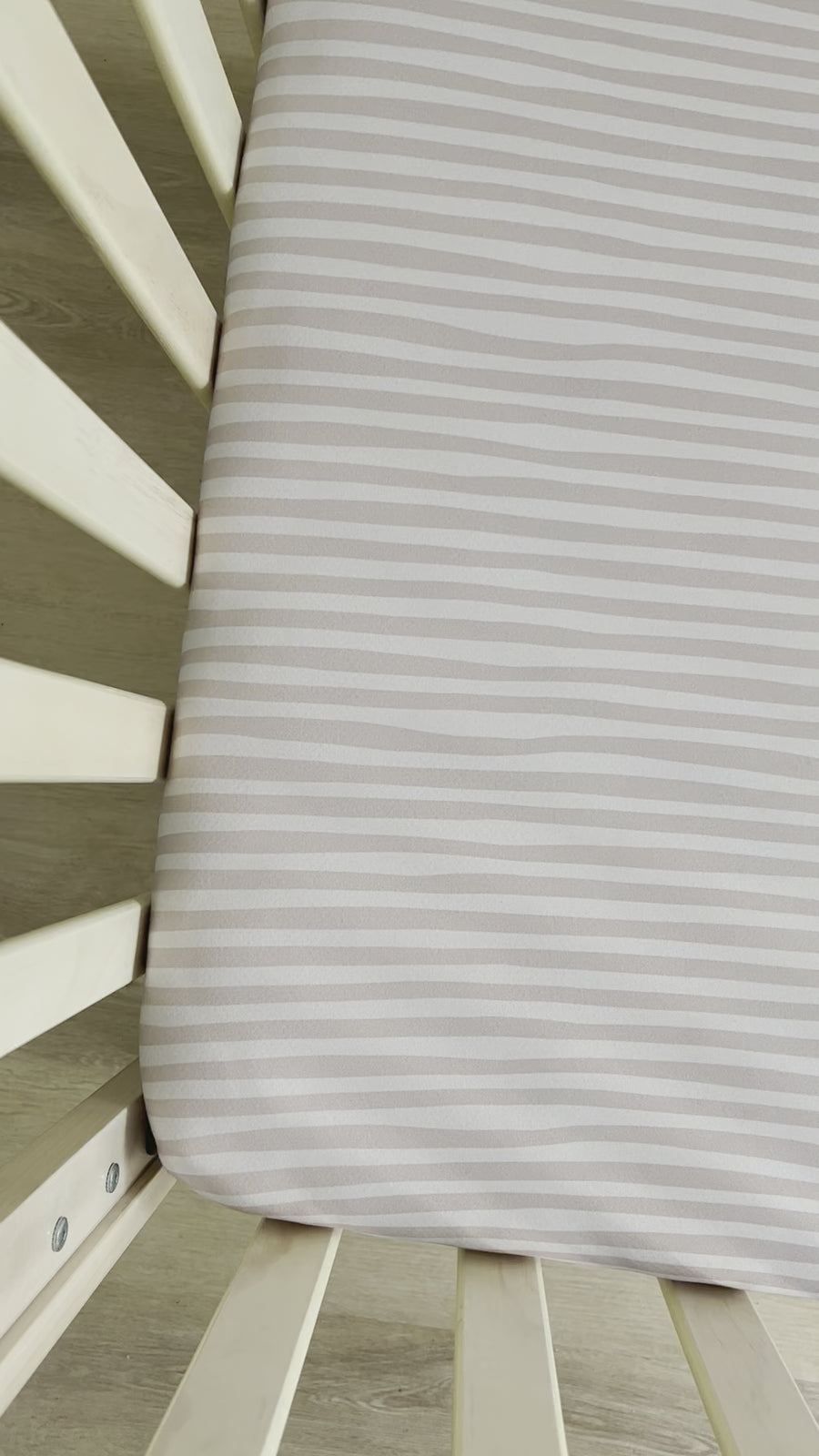 Crib Sheet | Almond Stripe